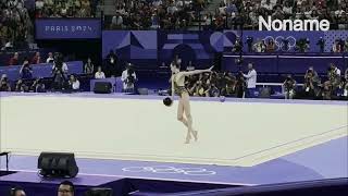 Darja VARFOLOMEEV Paris Ball 2024 Olympic Final 36500 1 parisolympics rhythmicgymnastics [upl. by Aihsotan987]