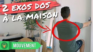 2 EXERCICES pour MUSCLER son DOS à la MAISON [upl. by Aerda162]