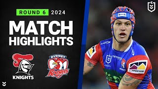 NRL 2024  Knights v Roosters  Match Highlights [upl. by Noffihc492]