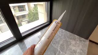 The Application of Silicon Sealant at Home [upl. by Ahsaeym]