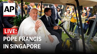 LIVE Welcome ceremony for Pope Francis in Singapore [upl. by Durman96]