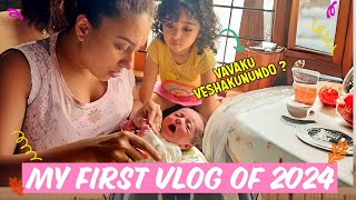 My First Vlog Of 2024  Pearle Maaney  Baby Nitara  Baby Nila [upl. by Rosalba979]