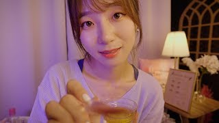 Sleepy Eyelash Extensions amp Lip Treatment💜 ASMR [upl. by Tremaine989]