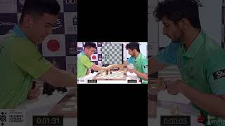 GM Vidit Gujarathi Vs GM Nodirbek insane time scramble [upl. by Odlabu]