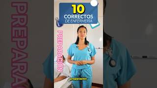 10 correctos de enfermería enfermería enfermeraauxiliar tecnicas correcto medicina [upl. by Ymmas]