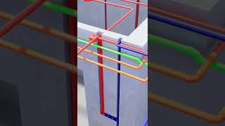 3D design of the electrical conduit and plumbing systemselectrican plumbing construction [upl. by Enattirb]