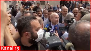 Speaker of Iran parliament visits Beirut building destroyed by Israeli strike [upl. by Ntsuj656]