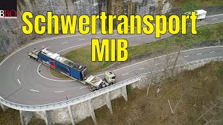 Die NEUE MIB BAHN ist da 🔴 Spektakulärer Schwertransport nach Innertkichen [upl. by Ecnerual]