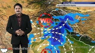 Weather Forecast for September 22 2015 Skymet Weather HINDI [upl. by Anelet766]