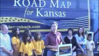 Brownback For Governor Road Map for Kansas Begins in Topeka [upl. by Nodnorb287]