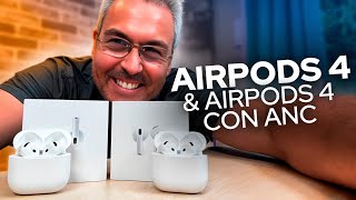 AirPods 4 con ANC amp AirPods 4 REVIEW  Cuál comprar [upl. by Sulrac]