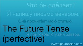 Expressing the Future in Russian with Perfective Verbs [upl. by Zilevi]