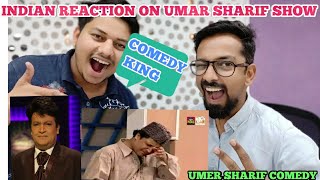 Indian Reaction on Umer Sharif Best Stage Show [upl. by Nierman]