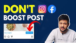 Instagram Boost Post ✋ STOP Boosting amp Dont Waste Money  Do THIS Instead  In English [upl. by Alejandrina]