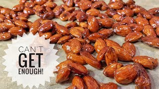 Crunchy SUGAR ROASTED ALMONDS  Super Easy [upl. by Ernst]