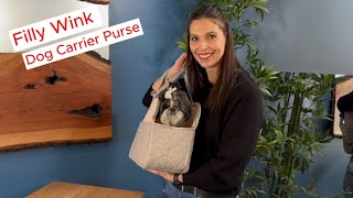 Filly Wink Dog Carrier Purse super cute way to carry your pet dogs dogcarrier doglover [upl. by Anees]