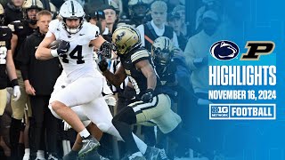 Penn State at Purdue  Highlights  Big Ten Football  11162024 [upl. by Valerian]