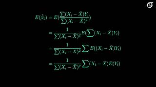 Deriving the mean and variance of the least squares slope estimator in simple linear regression [upl. by Llert]