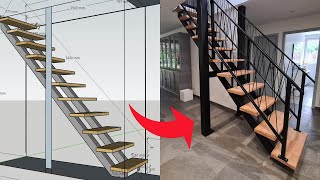 ► J AI CONSTRUIT UN ESCALIER SUSPENDU  IL NE TOUCHE PAS LE SOL [upl. by Anerres]