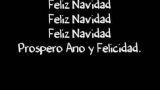 Lyrics  Feliz Navidad [upl. by Lyall]