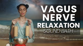 Vagus Nerve Reset to Sleep  Sound Bath Healing Meditation [upl. by Arley]