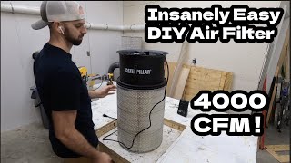 The EASIEST DIY Air Filter of All Time  Build Your Own Air Filter  Woodworking Filtration System [upl. by Egres]