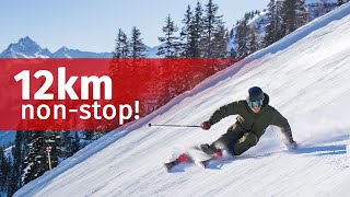 Längste Talabfahrt Vorarlbergs Hochjoch Totale 12km in Silvretta Montafon [upl. by Garwood]