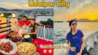 Udaipur Rajasthan Delicious Street food amp City tour  Best hotel near lake  Must Visit [upl. by Siletotsira]