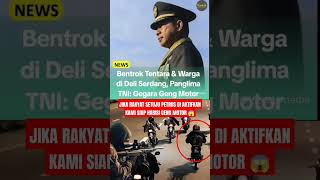 HALAL BAGI PRAJURIT TNI H4BISI GENG MOTOR SECARA MASA tniindonesia tnirakyat tni beritaterkini [upl. by Sacttler]