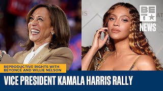 Vice President Kamala Harris Rally On Reproductive Rights With Beyoncé amp Willie Nelson [upl. by Martguerita]