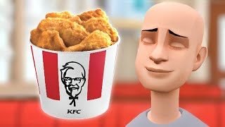 classic caillou behaves at KFC ungrounded [upl. by Anirtap]