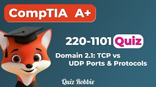 CompTIA A 2201101 Quiz TCP vs UDP Ports amp Protocols [upl. by Eijneb]