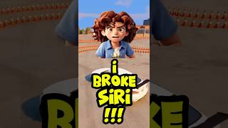 I Broke Siri ☠️ siri shorts [upl. by Atikihs688]