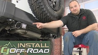 Jeep Wrangler Borla AxleBack Exhaust 212quot Atak Dual Exit W312quot Polish Tips 201218 Install [upl. by Lederer]