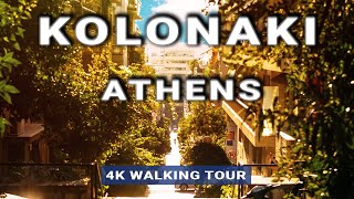 KOLONAKI ATHENS 🇬🇷 2023 Summer  Richest Neighborhood of Athens Greece 4K Early Morning Walk [upl. by Aihsemaj370]