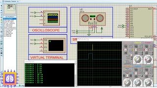 HCSR04 Ultrasonic Distance Sensor and STM32  Proteus Simulation [upl. by Ecylla]