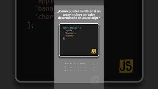 JavaScript  Reto 36 🔥¿Cómo verificar si un array contiene un valor en JavaScript 🤔 [upl. by Vern]