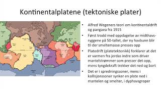 Geografi  Jordens oppbygging og platedrift [upl. by Akirrehs972]