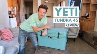 YETI COOLER REVIEW  Is the expensive YETI Tundra 45 Cooler Worth The Cost 2021 [upl. by Giacobo]