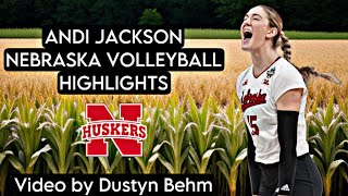 Andi Jackson Nebraska Husker Volleyball 2023 Season Highlights huskers nebraska andijackson [upl. by Synn]