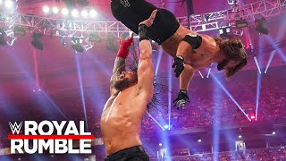 Roman Reigns vs Randy Orton vs AJ Styles vs LA Knight Royal Rumble 2024 highlights [upl. by Schrick]