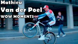 Mathieu Van der Poel  Top 10 Cycling Wow Moments [upl. by Mufi590]