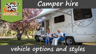 Vehicle options and styles with Motorhome Hire or Campervan Hire in Australia [upl. by Duncan]