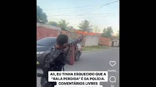 Traficante dando tiro pro alto na favela a bala perdida vem das armas de quem mesmo [upl. by Annette]