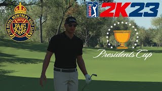 PGA Tour 2K23 Royal Montreal Golf Club 2024 Presidents Cup [upl. by Drapehs]