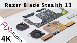 Razer Blade Stealth 13  disassemble 4k [upl. by Sheela]