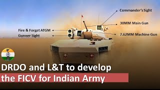 DRDO and LampT to develop Future Infantry Combat Vehicle for Indian Army FICV [upl. by Bonar101]