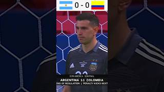 Argentina vs Colombia  Highlights Penalty Shootout Copa America Semifinal 2021 shorts football [upl. by Notsgnik]