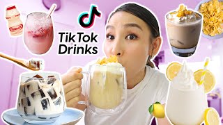 Testing Viral TikTok Drink Recipes so yummy 🤤  Part 10 [upl. by Nanah]