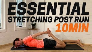 10 Minute Essential Stretching After Running Routine [upl. by Nairda]